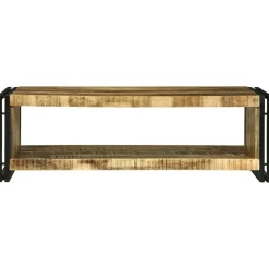 Tables-vidaXL Table basse Marron 120 x 50 x 38 cm Bois de mangue massif