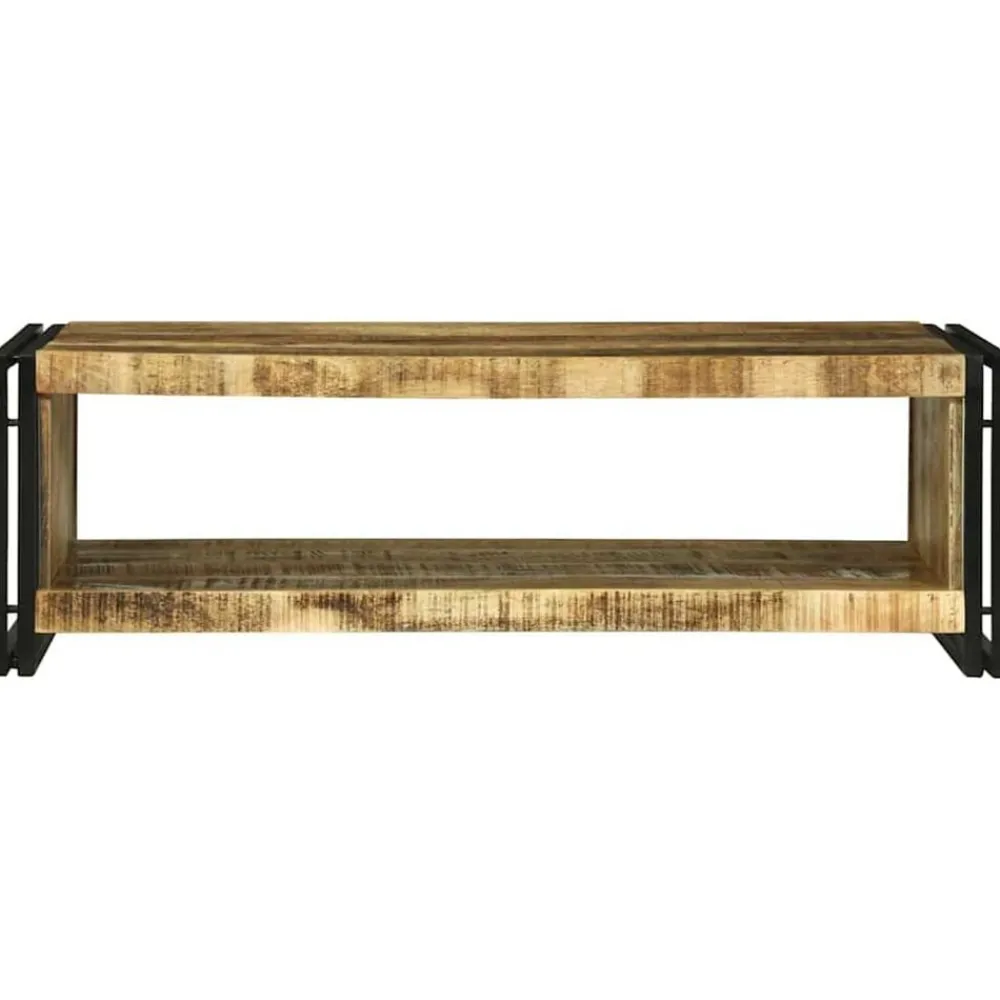 Tables-vidaXL Table basse Marron 120 x 50 x 38 cm Bois de mangue massif