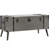 vidaXL Table basse MDF et aluminium 102x51x47,5 cm