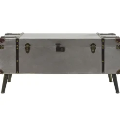 vidaXL Table basse MDF et aluminium 102x51x47,5 cm