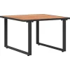 vidaXL Table basse Noir et Marron 55 x 55 x 35 cm