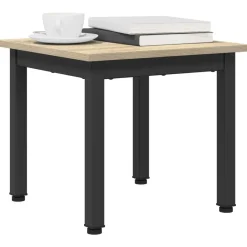 Tables-vidaXL Table basse Sonoma 40 x 40 x 36 cm Bois d'ingénierie Chêne sonoma