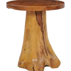 Tables-vidaXL Table basse 40x40 cm Bois de teck massif