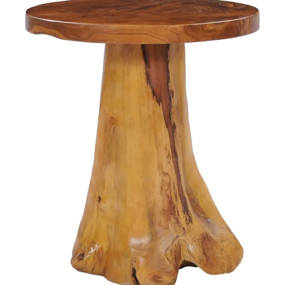 Tables-vidaXL Table basse 40x40 cm Bois de teck massif