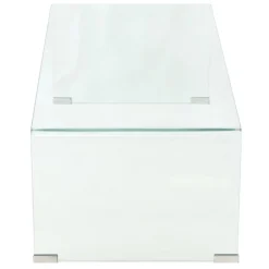 Tables-vidaXL Table basse 98x45x30 cm Verre trempé Transparent
