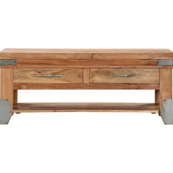 vidaXL Table basse 110x52x45 cm Bois d'acacia solide