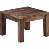 Tables-vidaXL Table basse 50x50x35 cm Bois de manguier massif