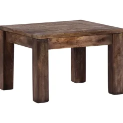 Tables-vidaXL Table basse 50x50x35 cm Bois de manguier massif