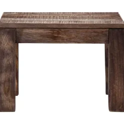 Tables-vidaXL Table basse 50x50x35 cm Bois de manguier massif