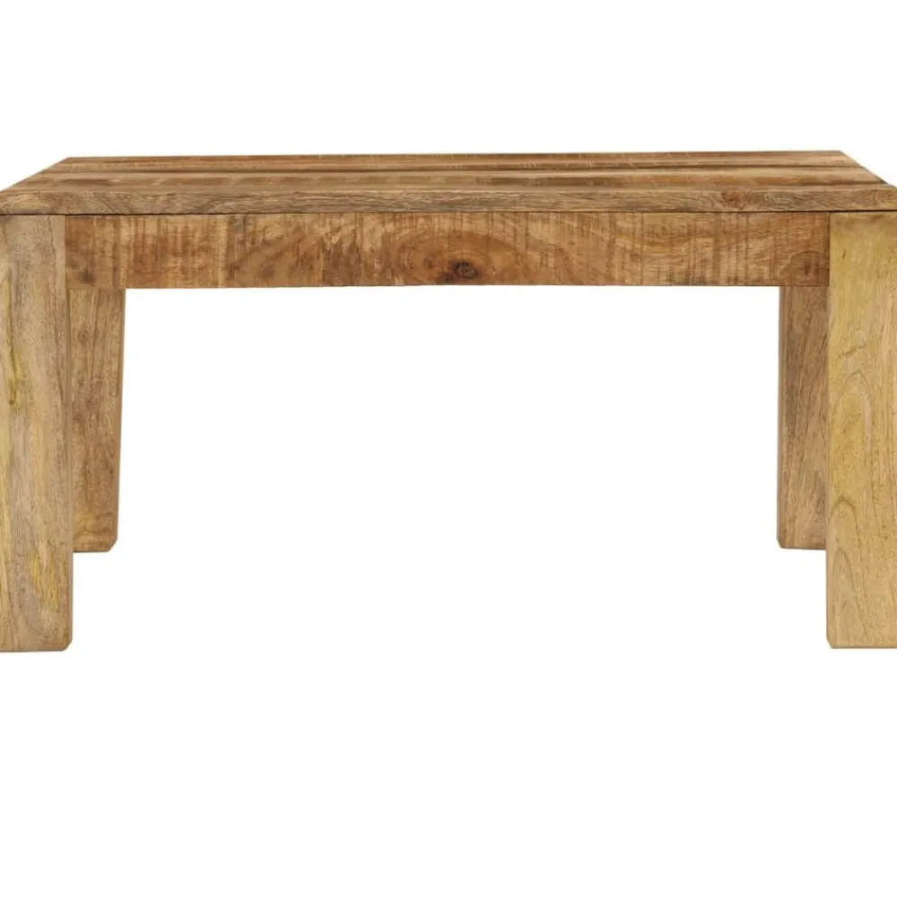 Tables-vidaXL Table basse 80x80x40 cm Bois de manguier massif