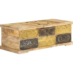 Tables-vidaXL Table basse 100x50x35 cm Bois de manguier massif