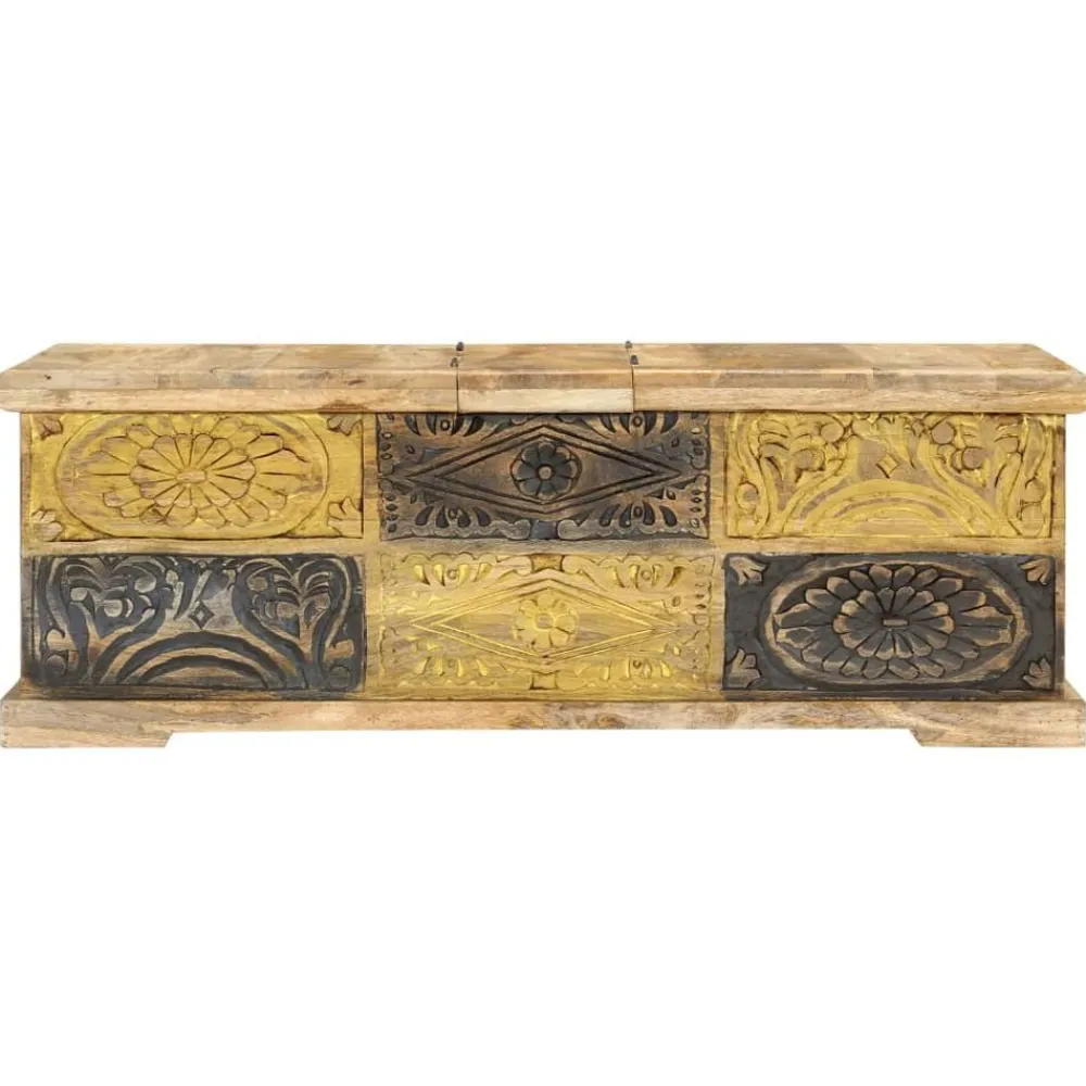 Tables-vidaXL Table basse 100x50x35 cm Bois de manguier massif