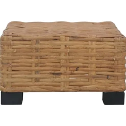 Mobilier De Jardin-vidaXL Table basse 47x47x28 cm rotin naturel