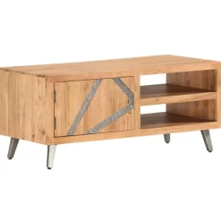 vidaXL Table basse 90x45x40 cm Bois d'acacia massif