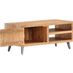 vidaXL Table basse 90x45x40 cm Bois d'acacia massif