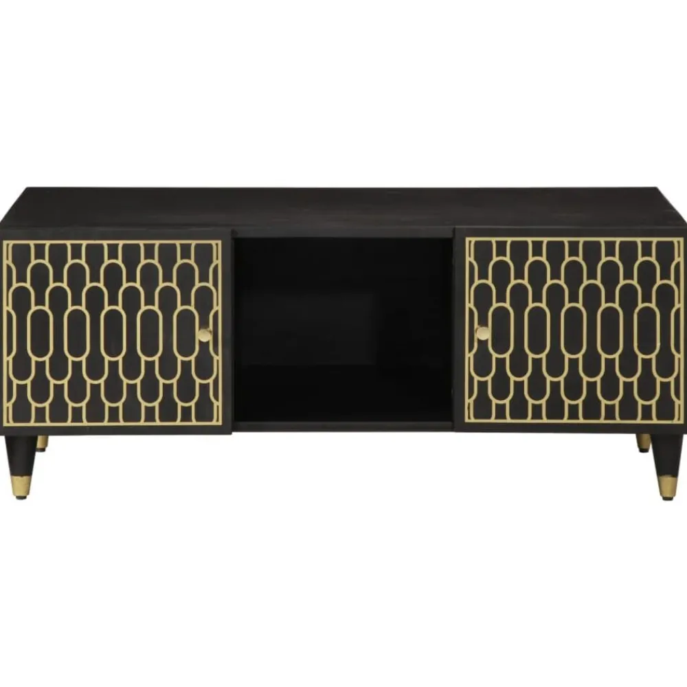 vidaXL Table basse 100x54x40 cm bois de manguier massif