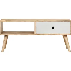 Tables-vidaXL Table basse 90x50x40 cm Bois de manguier massif