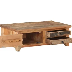 Tables-vidaXL Table basse 90x50x31 cm Bois de récupération massif