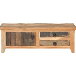 Tables-vidaXL Table basse 90x50x31 cm Bois de récupération massif