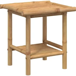 Tables-vidaXL Table basse 45x45x45 cm bambou