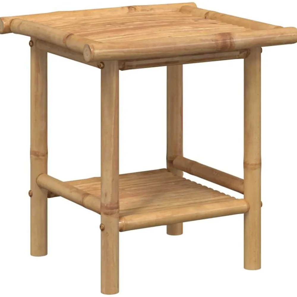 Tables-vidaXL Table basse 45x45x45 cm bambou