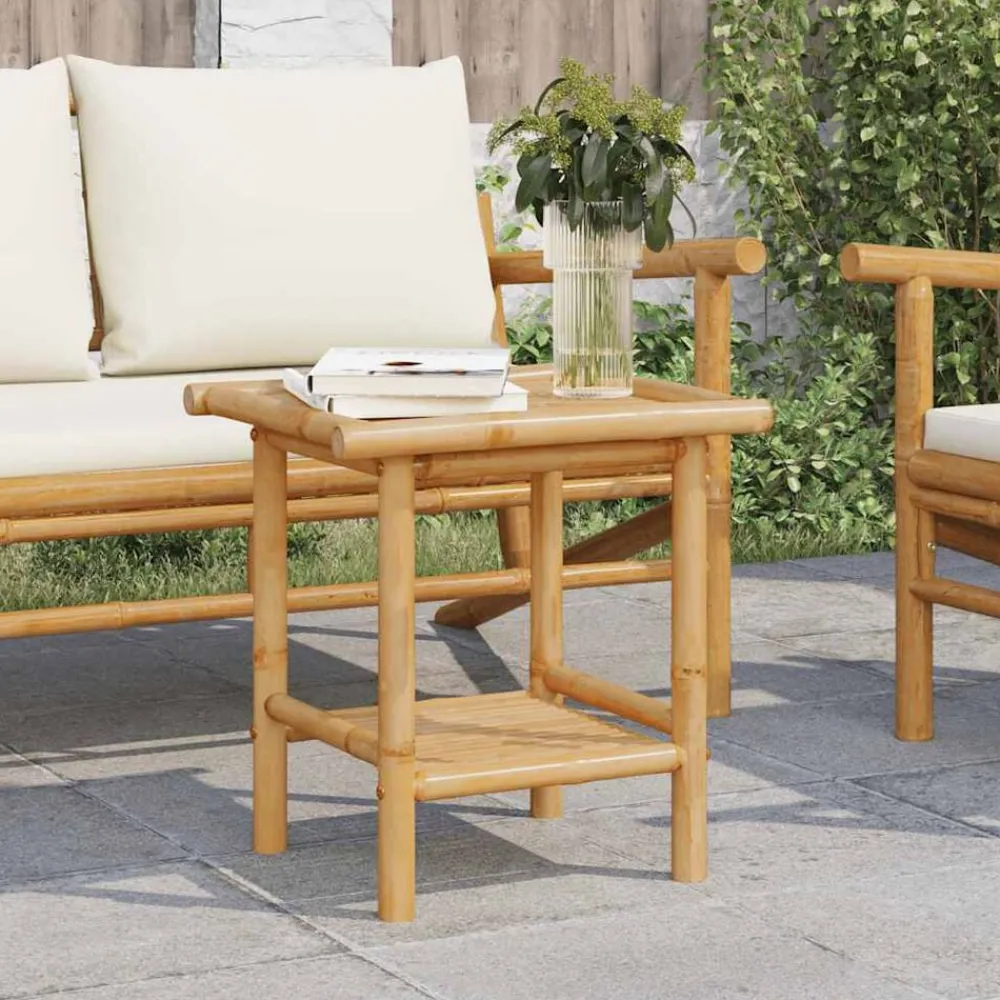 Tables-vidaXL Table basse 45x45x45 cm bambou