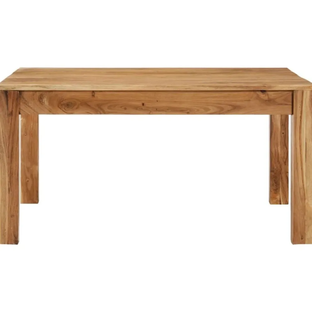 Tables-vidaXL Table basse 80x80x40 cm Bois d'acacia massif