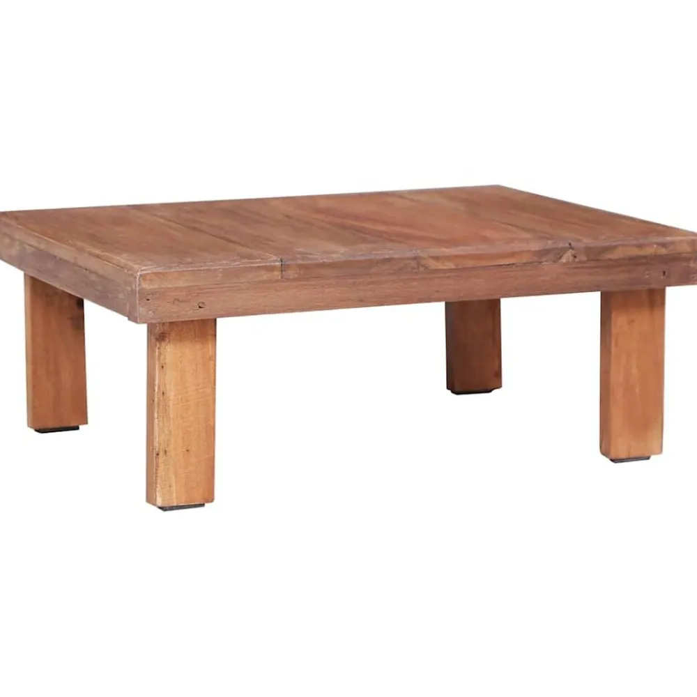 vidaXL Table basse 60x45x23 cm bois d'acajou massif