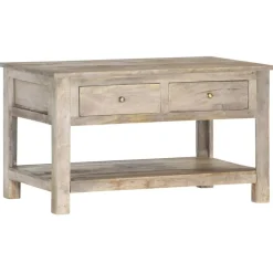vidaXL Table basse 82x52x47 cm Bois de manguier massif