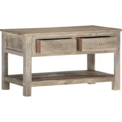 vidaXL Table basse 82x52x47 cm Bois de manguier massif