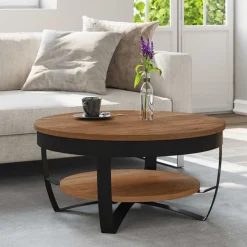 vidaXL Table basse 65x65x32 cm Bois d'acacia solide