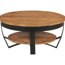 vidaXL Table basse 65x65x32 cm Bois d'acacia solide