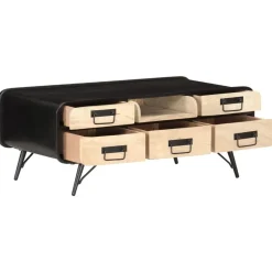 Tables-vidaXL Table basse 100x50x40 cm Bois de manguier massif