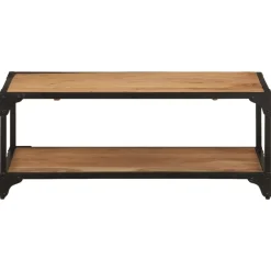 vidaXL Table basse 90x45x35 cm Bois d'acacia solide