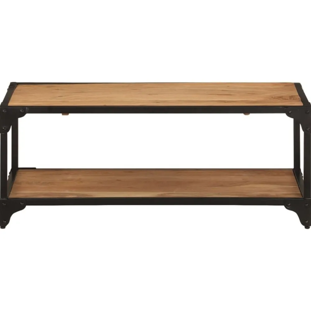 vidaXL Table basse 90x45x35 cm Bois d'acacia solide