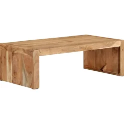vidaXL Table basse 110x55x35 cm bois massif d'acacia