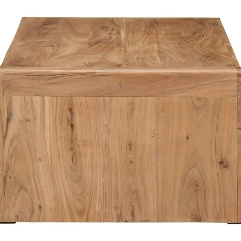 vidaXL Table basse 110x55x35 cm bois massif d'acacia