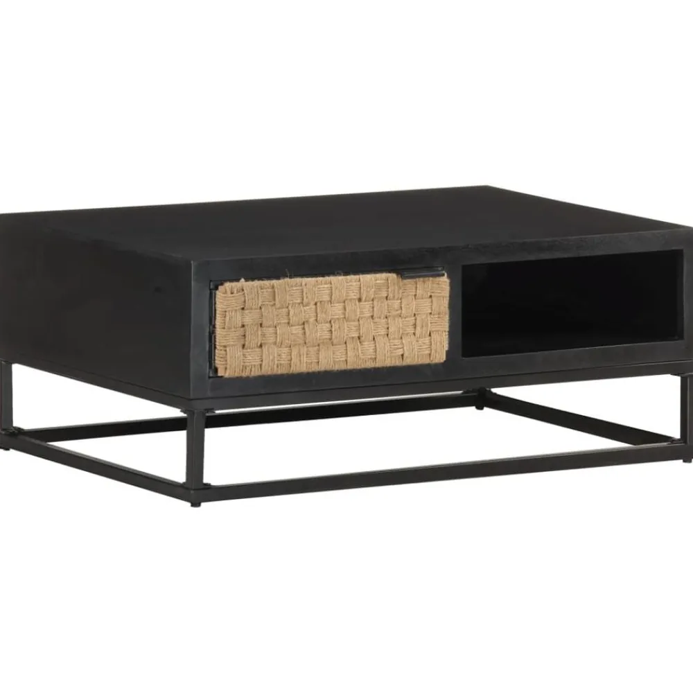 Tables-vidaXL Table basse 90x60x35 cm Bois de manguier massif