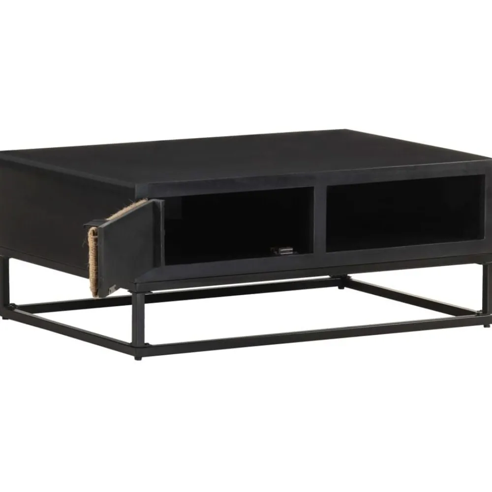 Tables-vidaXL Table basse 90x60x35 cm Bois de manguier massif