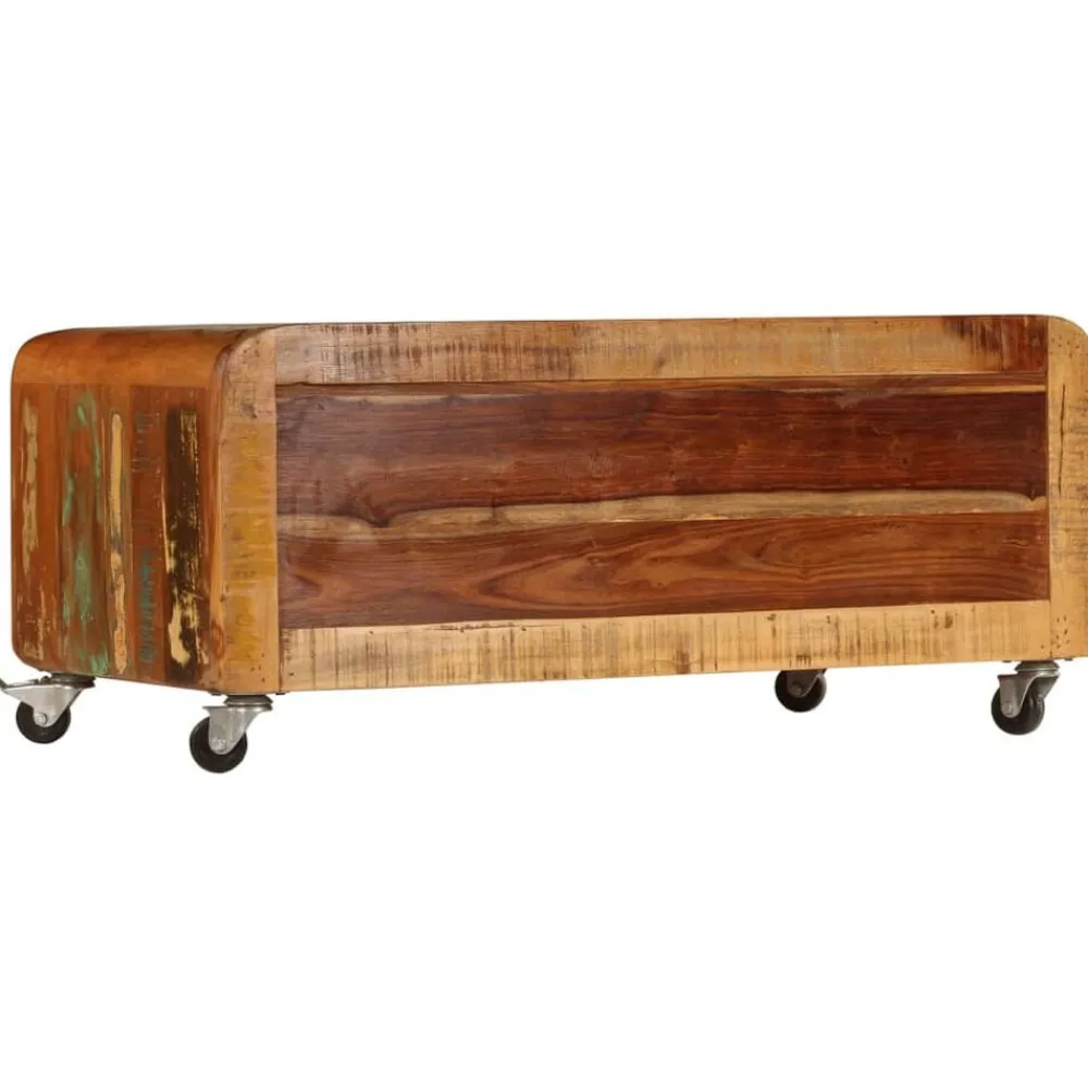 Tables-vidaXL Table basse 85x55x40 cm Bois de récupération massif