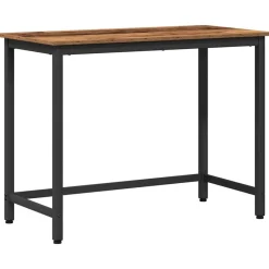 Meubles De Bureau-vidaXL table 80 x 50 x 76,5 cm Bois d'ingénierie et acier Bois ancien