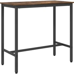 Tables-vidaXL table Chêne fumé 100 x 50 x 90,5 cm Bois d'ingénierie et acier Chêne fumé