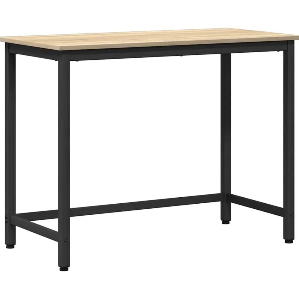 Meubles De Bureau-vidaXL table Chêne Sonoma 80 x 50 x 76,5 cm Bois d'ingénierie et acier Chêne sonoma