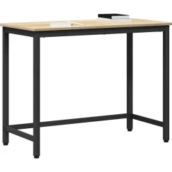 Meubles De Bureau-vidaXL table Chêne Sonoma 80 x 50 x 76,5 cm Bois d'ingénierie et acier Chêne sonoma