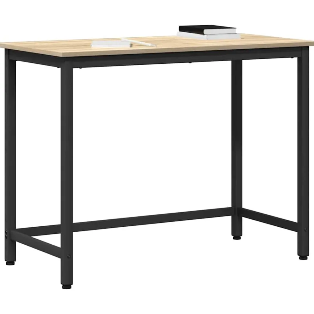 Meubles De Bureau-vidaXL table Chêne Sonoma 80 x 50 x 76,5 cm Bois d'ingénierie et acier Chêne sonoma