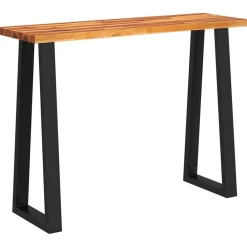 Tables-vidaXL Table console à live edge 110x35x80 cm bois d'acacia solide