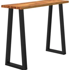 Tables-vidaXL Table console à live edge 110x35x80 cm bois d'acacia solide