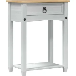 vidaXL Table console avec tiroir 55 x 35 x 73 cm Pin massif