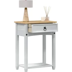vidaXL Table console avec tiroir 55 x 35 x 73 cm Pin massif