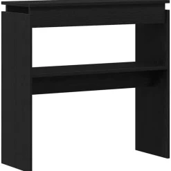 Tables-vidaXL Table console 80x30x80 cm bois d'ingénierie Blanc
